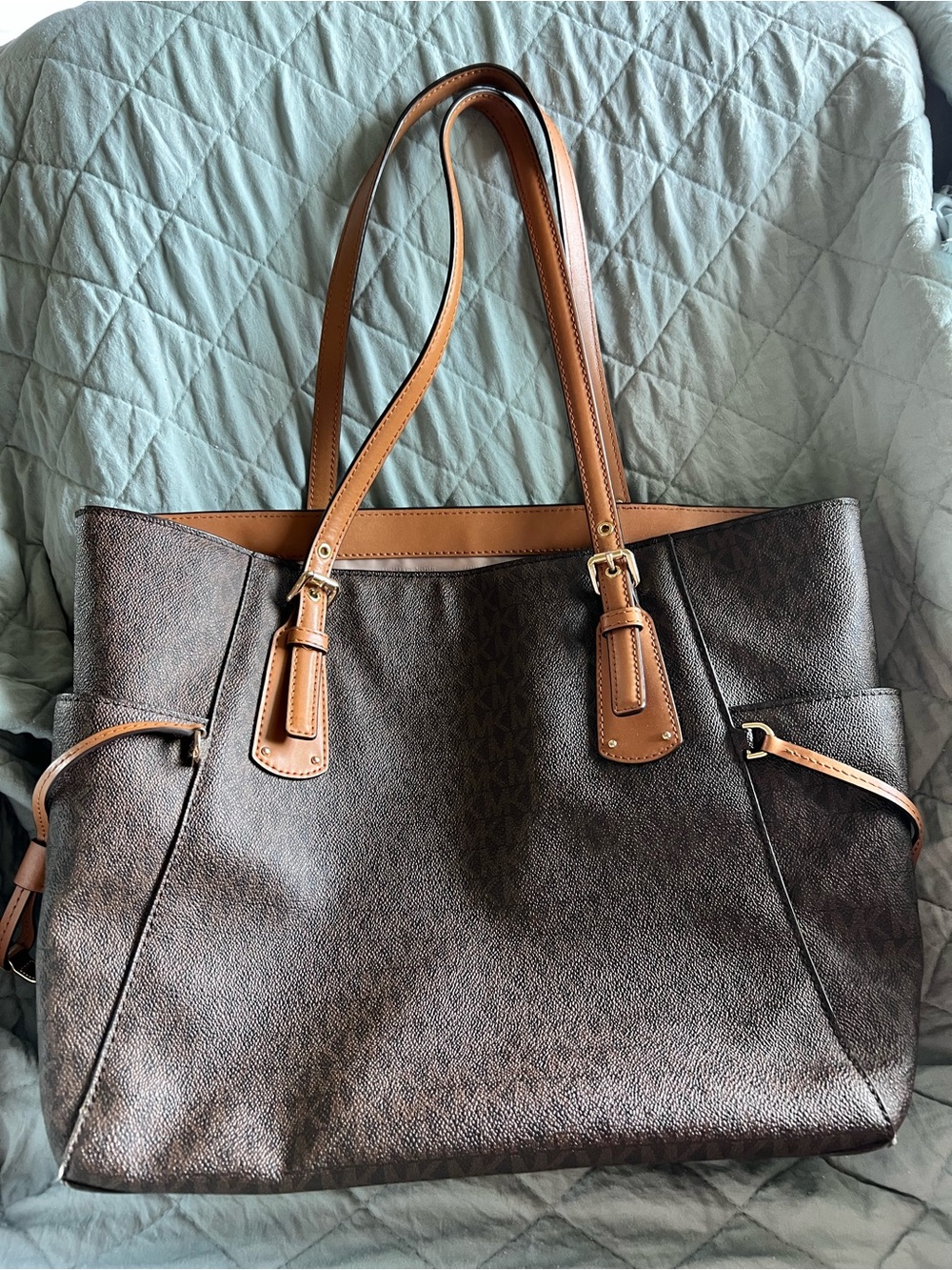 Michael Kors Brown Leather Bag - Picture 3 of 6